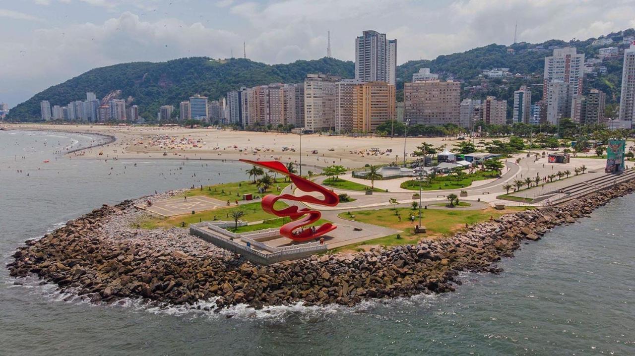 Kitnet Aconchegante Beira Mar. Daire Santos  Dış mekan fotoğraf